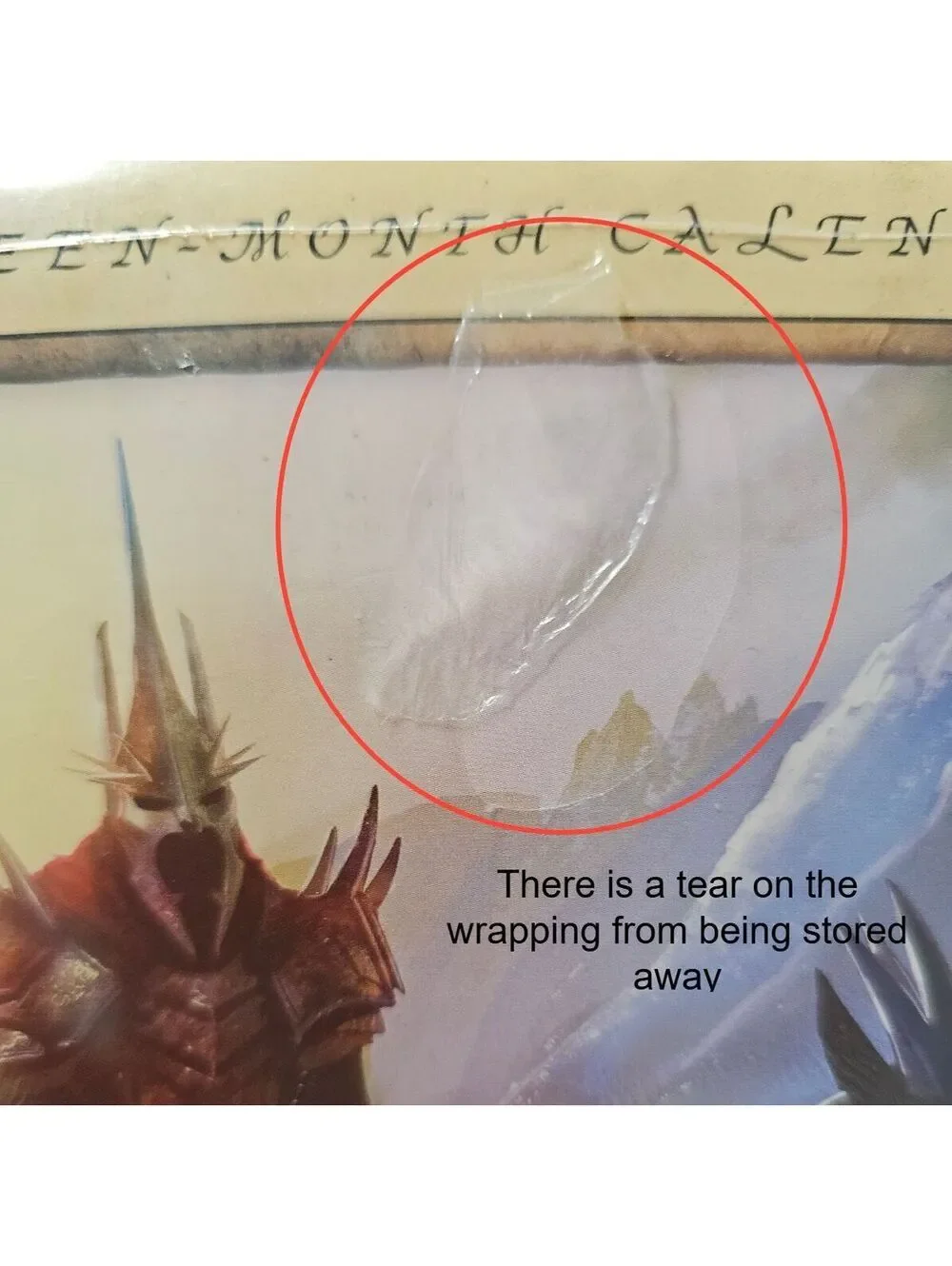 The Lord of the Rings The Rise of the Witch-King 2008 16-Month Calendar w/ Flaws